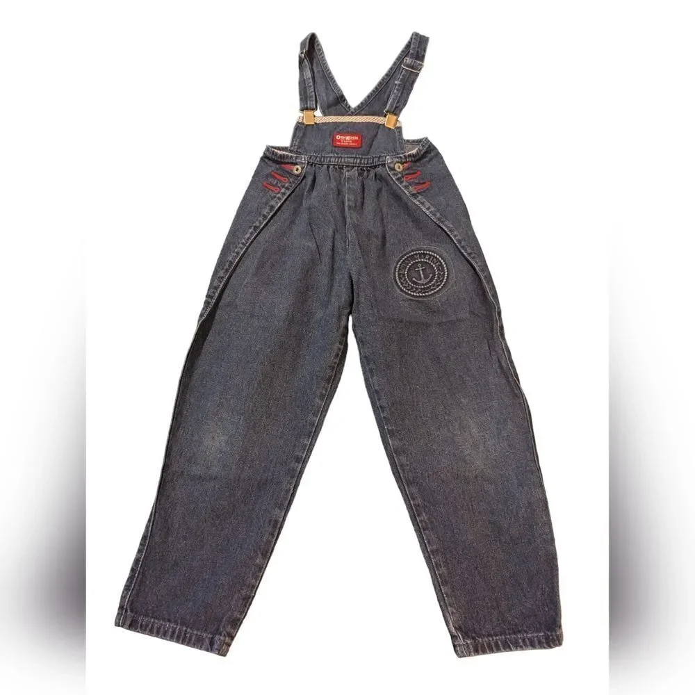 Oshkosh bgosh girls Vintage nautical denim overalls‎